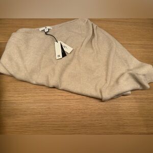cashmere linen one sided sweater